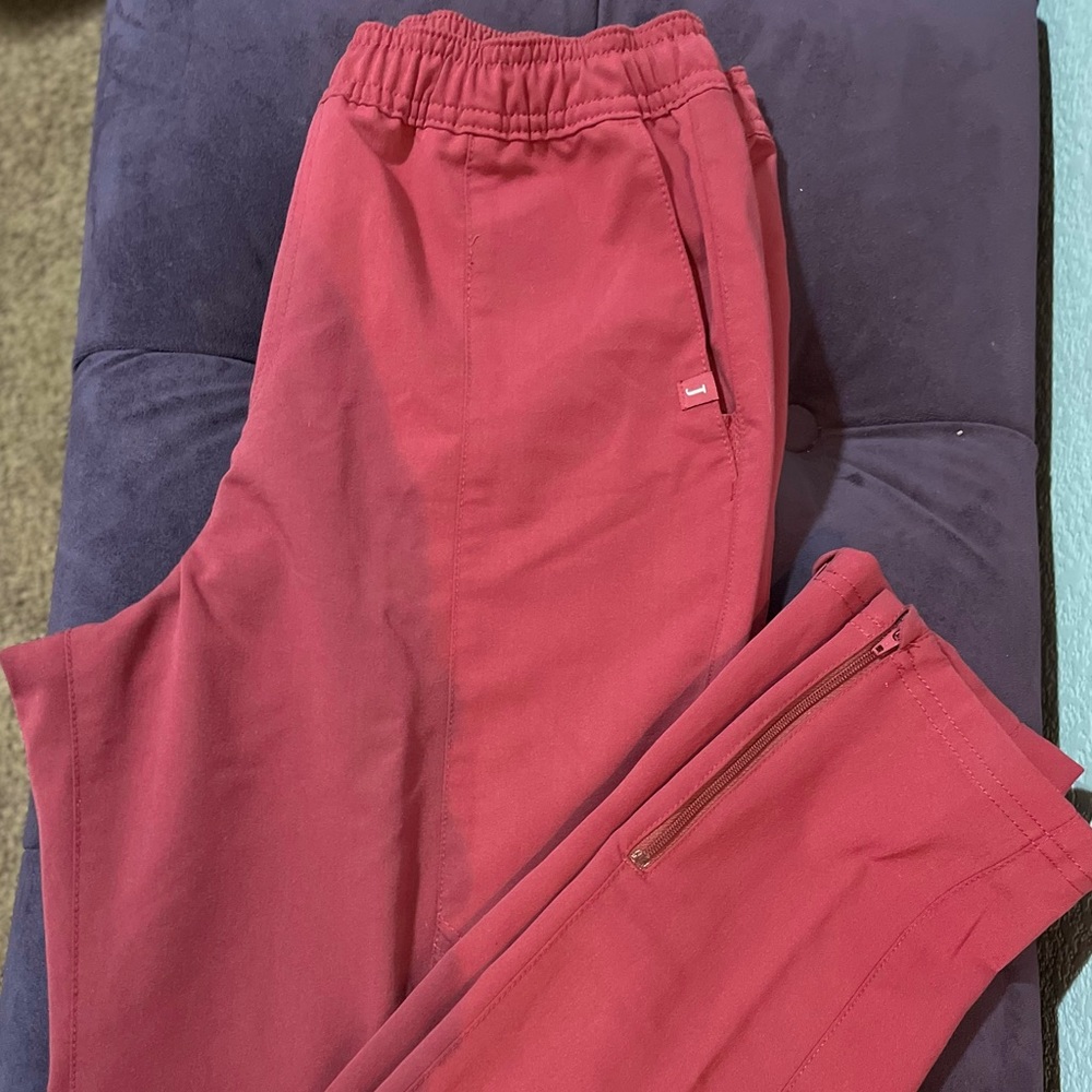 JAANUU SCRUB BOTTOM w/ BOTTOM SIDE ZIPPER